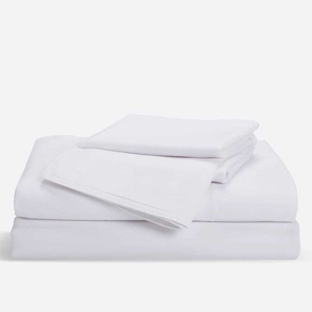Brooklinen Heathered Cashmere Core Sheet Set - White - Queen - NWT